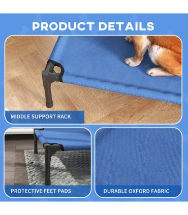 Elevated Pet Bed Cool Cot Dog Cat Portable Folding Home Camping Hammock Foldable