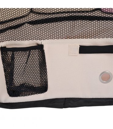 Fabric Pet Playpen Pink 90L x 90W x 41H cm Puppy Dog Cat Rabbit Pig Guinea S M L