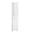 MDF 6-Tier    Tall Bathroom Storage Cabinet White 34cmx20cmx165cm