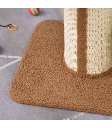 91cm Cat Tree Kitten Activity Center Tower Scratching Post Lamb Cashmere Perch