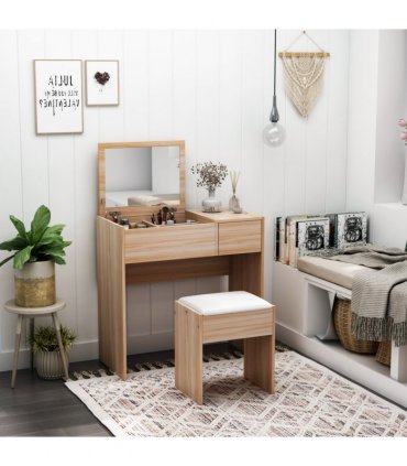 Dressing Table With Padded Stool