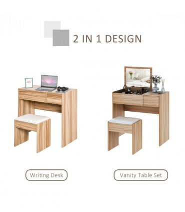 Dressing Table With Padded Stool