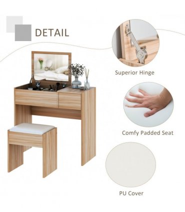 Dressing Table With Padded Stool