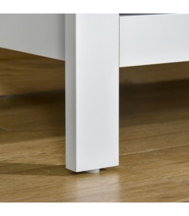 Modern Chest of Drawers, 5 Drawer Storage Cabinet White