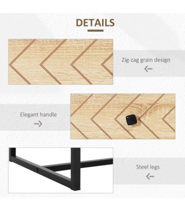 6 Drawers Storage Unit Hallway Bedroom Living Room Cabinet Zig Zag Design