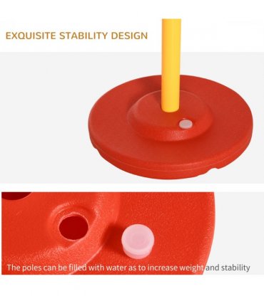Outdoor 4 PCs Dog Pet Agility Training Equipment Backyard Starter Course Set