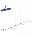 Dog Weave Pole Set Agility Starter Kit Pet Outdoor Exercise Training Set