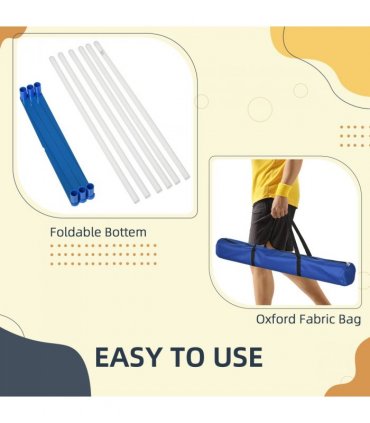 Dog Weave Pole Set Agility Starter Kit Pet Outdoor Exercise Training Set