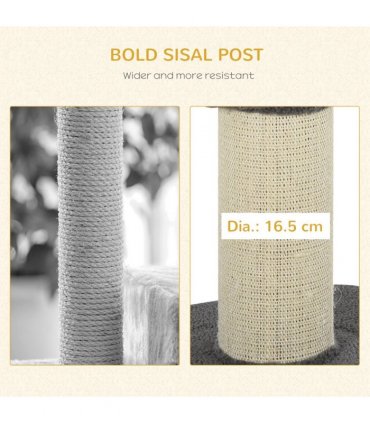 91cm Cat Tree Kitten Activity Center Tower Scratching Post Lamb Cashmere Perch