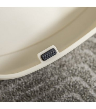 Portable Dog Steps Non-slip Pet Stairs 3-Step Design for High Beds Sofas, Cream
