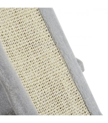 Cat Rest & Play Activity Tree Grey Plush 59L x 39W x 83H cm 2 House Cushion