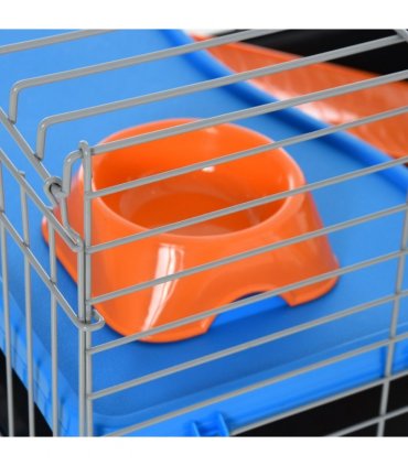Cage Black 89L x 44W x 43H cm Small Animal Home for Rabbit Ferret Chinchilla