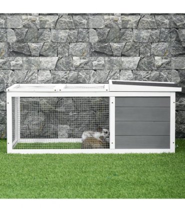 Rabbit Hutch Small Animal Cage Pet Run Cover, with Water-resistant Asphalt Roof