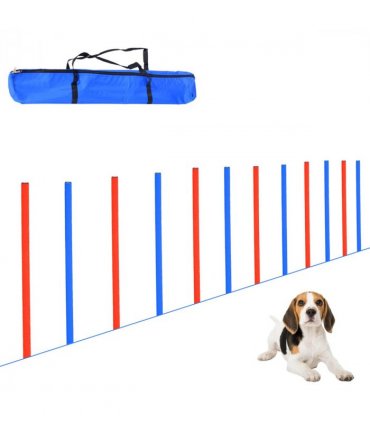 Pet Agility Set Training Play Kit Dog Hoop Poles Tunnel Obedience Equipment