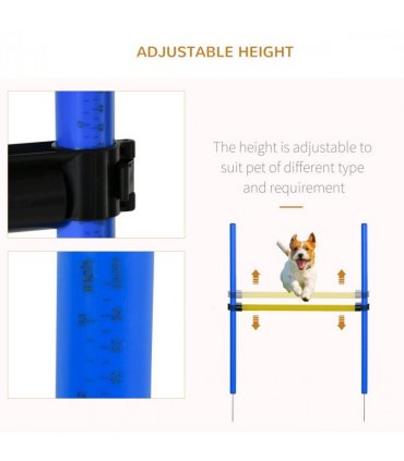 Pet Agility Training Equipment Dog Play Run Jump (Poles + Hurdle + Tunnel +