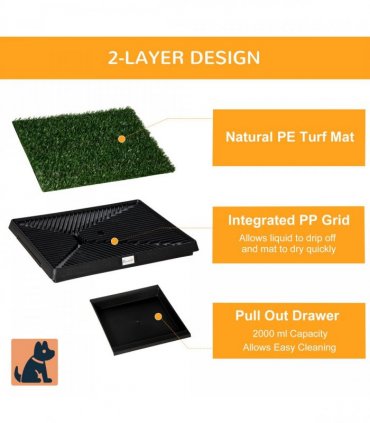 Large Dog Toilet Mat Indoor Potty Puppy Trainer Grass Litter Tray Pad Restroom