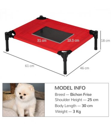 Elevated Pet Bed Cool Cot Dog Cat Portable Folding Home Camping Hammock Foldable