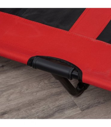Cooling Elevated Dog Bed Portable Raised Pet Cot for Indoor & Outdoor, Red