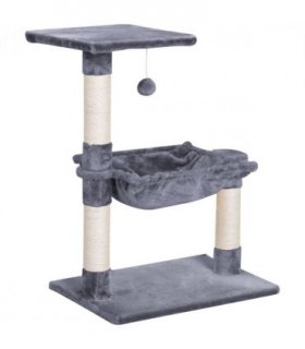 Cat Tree Scratching Posts  Natural Sisal Hammock Bed Kitty Activity Center 70Hcm