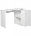 Computer Desk, L-Shaped, 360� Rotating-White
