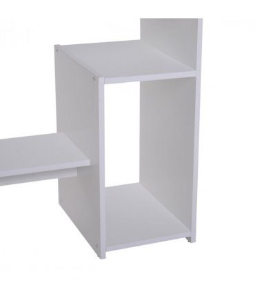 Computer Desk, 73.5H cm-White, Thick particleboard, 80L x 45W, Melamine Surface