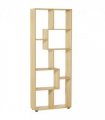 Bookcase 178cm 8-Shelf Beige Particleboard Melamine Surface 70cm x 24cm