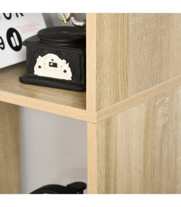 Bookcase 178cm 8-Shelf Beige Particleboard Melamine Surface 70cm x 24cm
