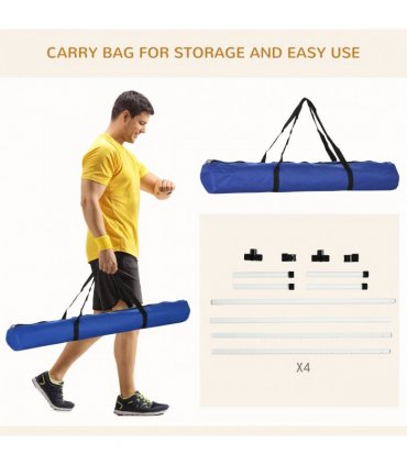 New Canine Agility Set Dog Jumping Training Obstacles Course Free Standing