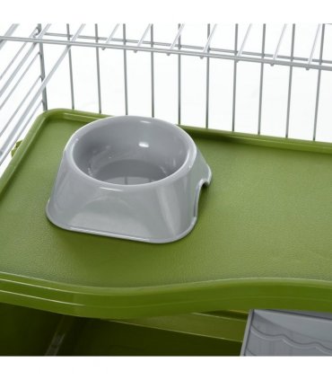 Cage - 89cm Small Animal Home for Rabbit Ferret Chinchilla w/ Wheels Green