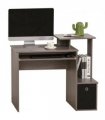 Computer Desk with Sliding Keyboard Tray Storage Drawer Shelf  Grey