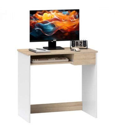 Compact Computer Table Oak