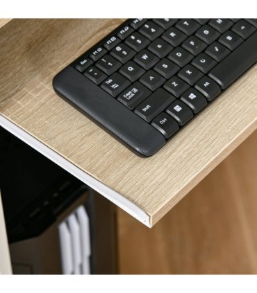Compact Computer Table Oak