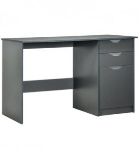 Computer Desk Grey 120cm x 60cm x 76cm Particle board Modern style with drawers