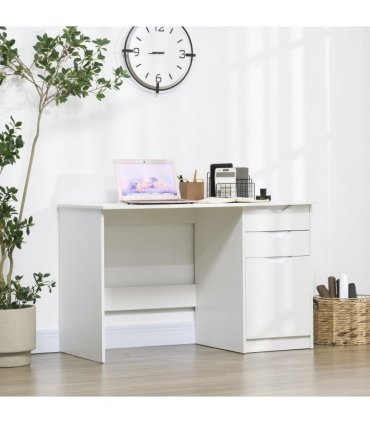 Computer ,Workstation White w/ Drawers Home Office