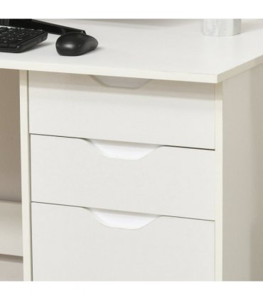 Computer ,Workstation White w/ Drawers Home Office