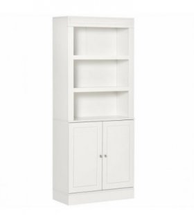 Kitchen Cupboard White MDF and particle board 74.6 x 35.5 x 182.5 cm Double-door