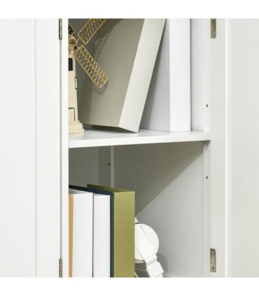 Sideboard White Rubberwood Top Buffet Drawers Adjustable Shelves 101cmx40cmx85cm