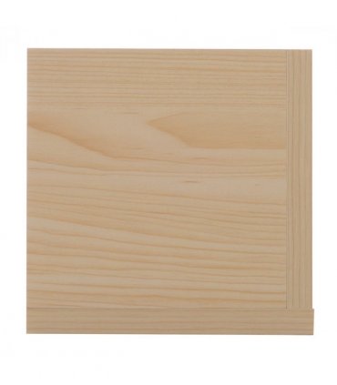 Multi-Media Storage Wooden Shelf Natural wood finish 95L x 17W x 18H (cm)