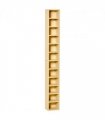 Multimedia Shelf 21L 75H cm Pine Wood Colour Solid MDF Particle Board 204 CDs