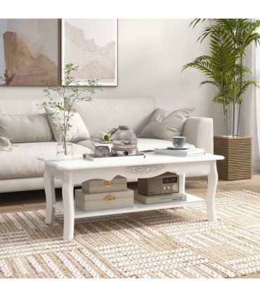 Coffee Table, 94Lx44Wx42H cm-White