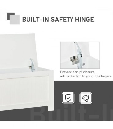 Large Storage Box Toy Chest  with Lid & Safety Hinges