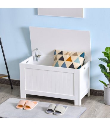 Large Storage Box Toy Chest  with Lid & Safety Hinges