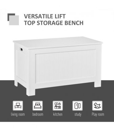 Large Storage Box Toy Chest  with Lid & Safety Hinges