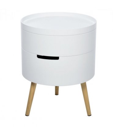 3-Part Side Coffee Table End Desk Night Stand Storage White