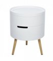3-Part Side Coffee Table End Desk Night Stand Storage White