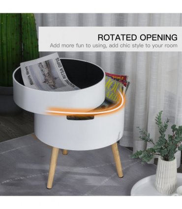 3-Part Side Coffee Table End Desk Night Stand Storage White