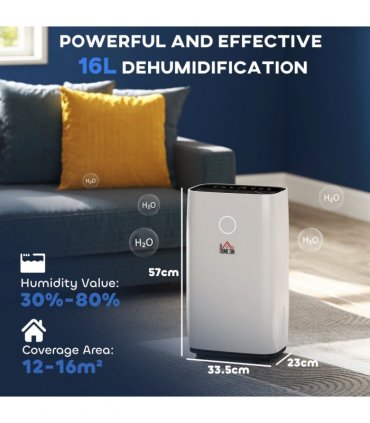 16L/Day 4000ML Portable Quiet Dehumidifier Home Laundry Room Electric Moisture