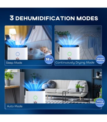 16L/Day 4000ML Portable Quiet Dehumidifier Home Laundry Room Electric Moisture