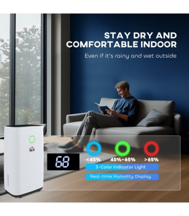 16L/Day 4000ML Portable Quiet Dehumidifier Home Laundry Room Electric Moisture