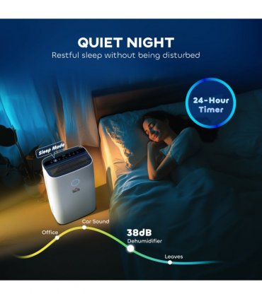 20L/Day 4000ML Portable Quiet Dehumidifier Home Laundry Room Electric Moisture